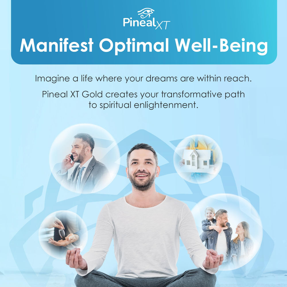 Nutraville Pineal XT Gold capsules close-up emphasizes purity and potency