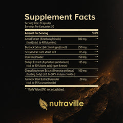 Closeup of Nutraville Pineal XT Platinum capsules highlighting mineral-rich formula.