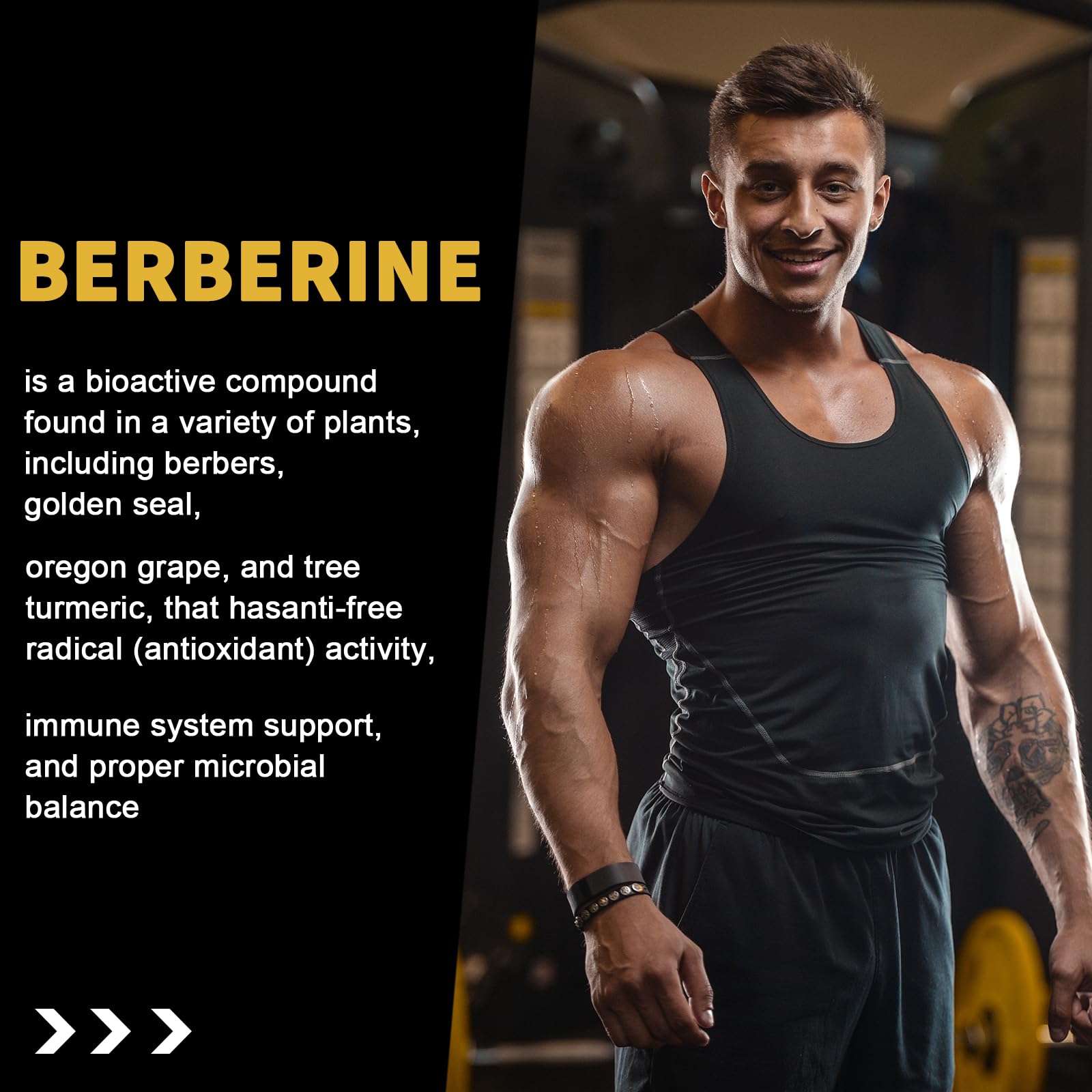 Nutravita Berberine Gummies label closeup with clear nutrition facts.