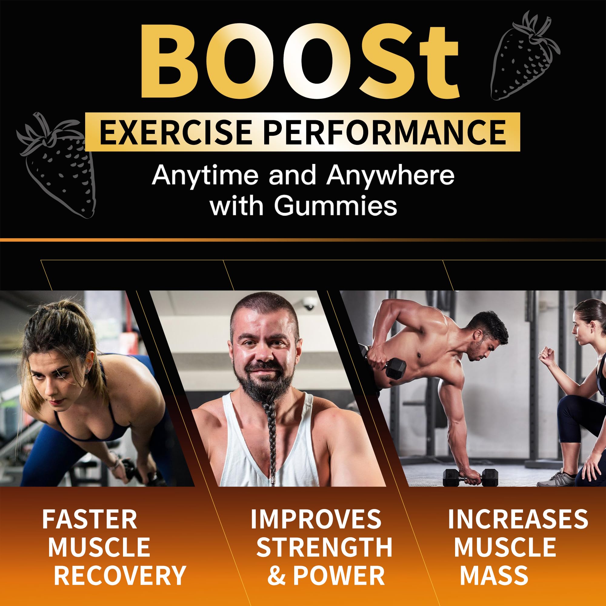 Nutravita Creatine Gummy bottle with scoop demonstrates convenient dosing