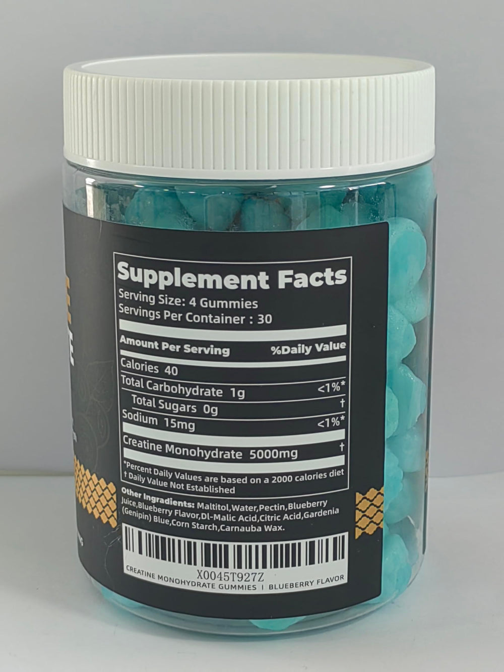 Label shows vegan and non-GMO nutrients for thoughtful supplementation.