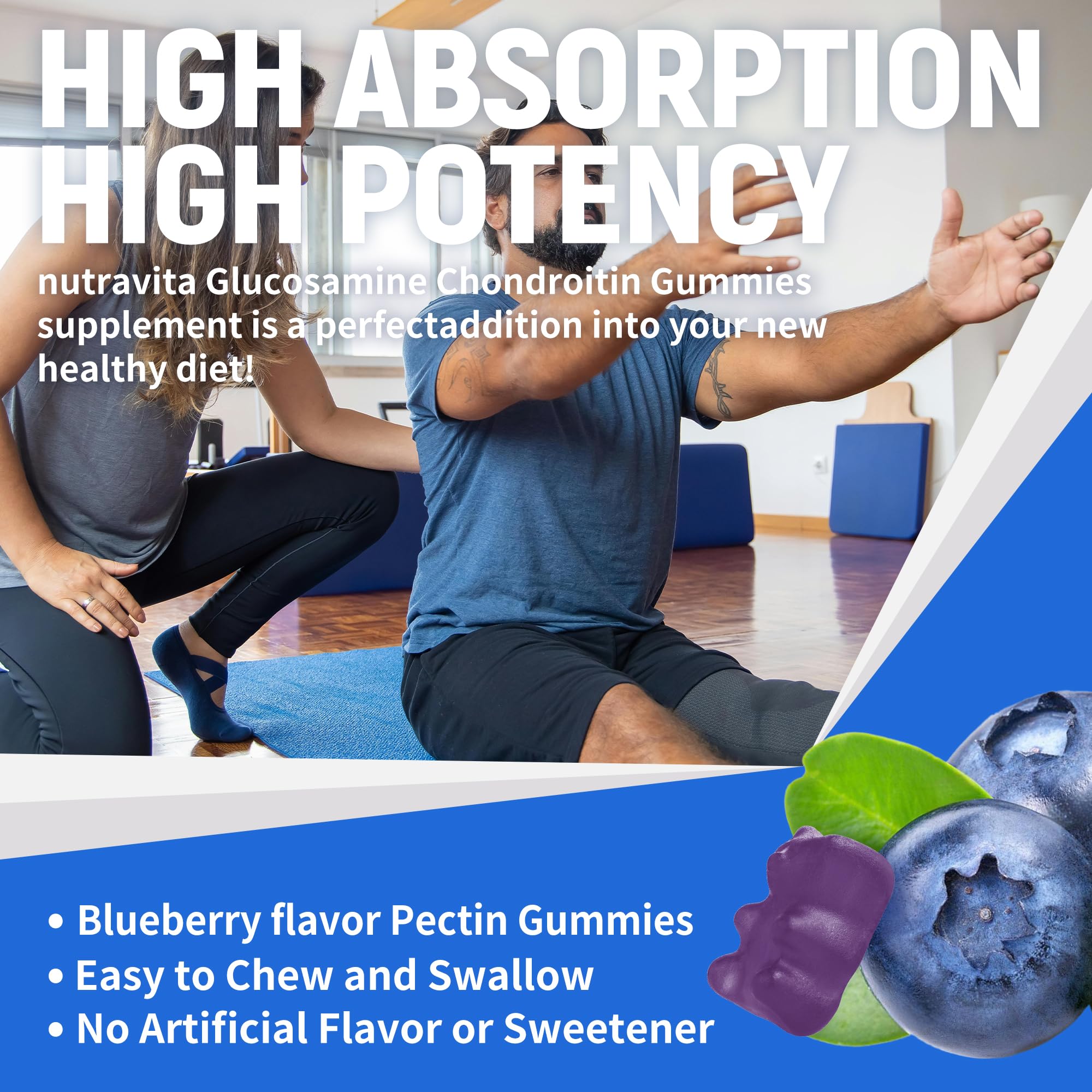 Nutravita packaging and label overview for the joint health gummies.