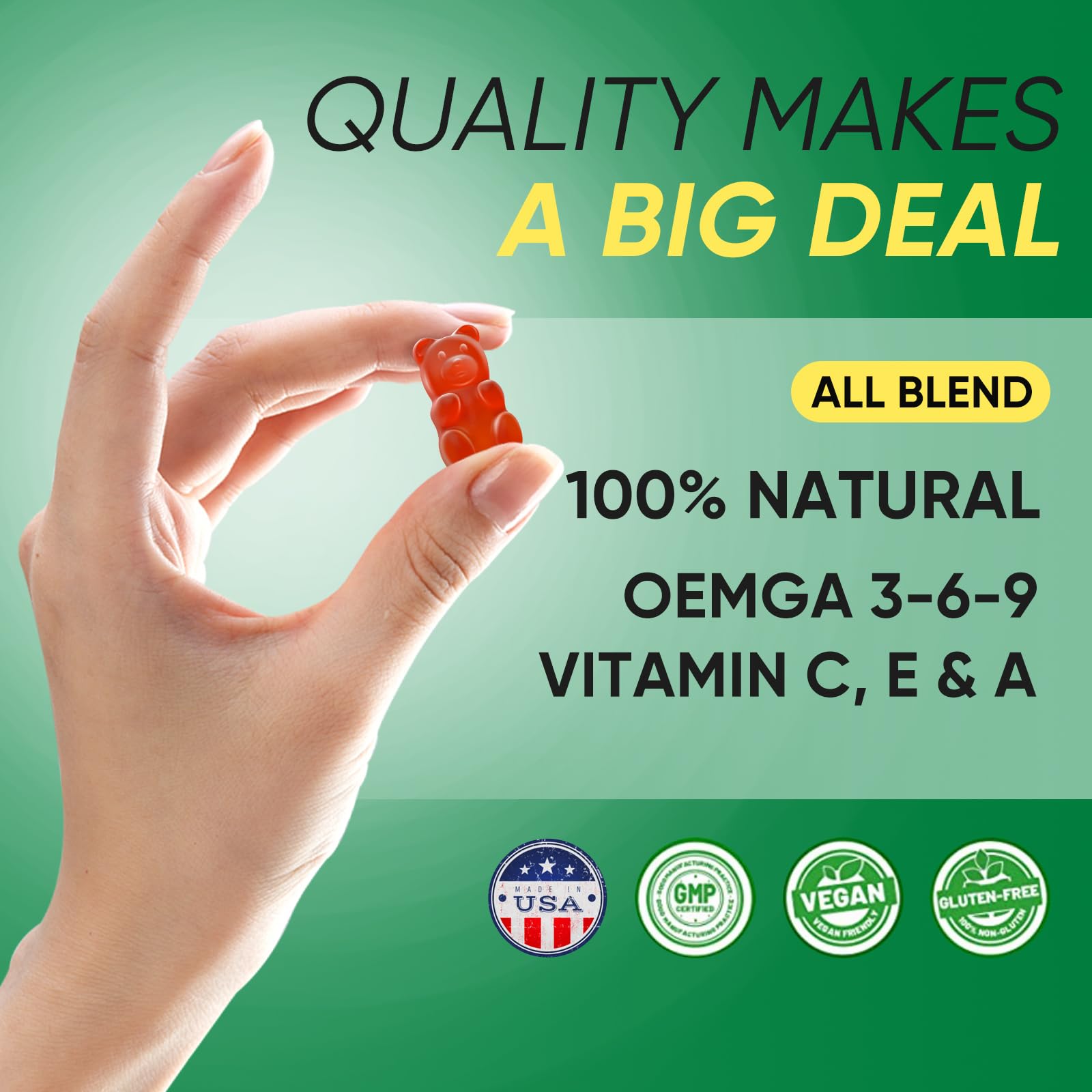 Nutravita Naturals Fruit Hemp Gummies packaging on table for daily use.