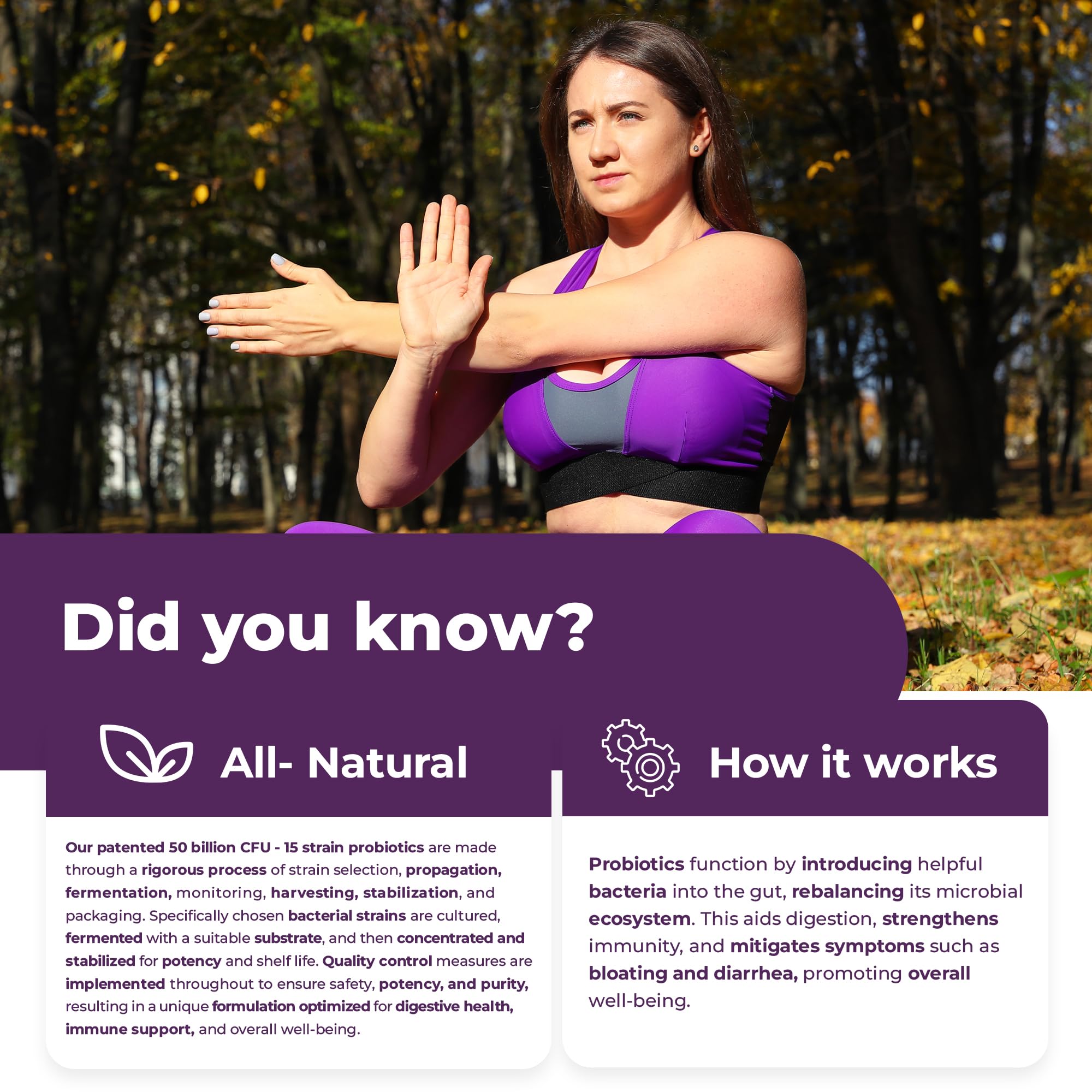 Nutrawave capsules beside glass bottle suggest simple daily ritual for digestion.