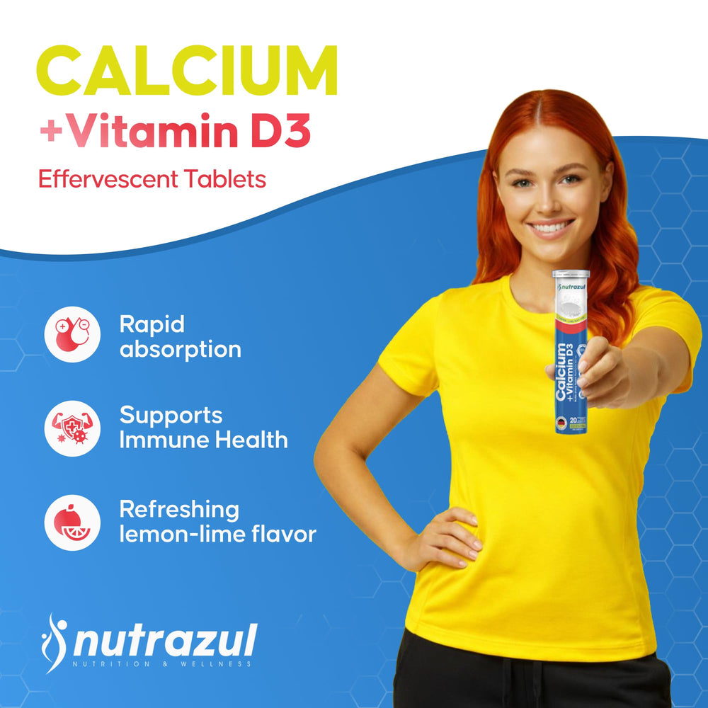 Nutrazul tablet dissolving in water shows quick fizz for a refreshing, convenient intake.