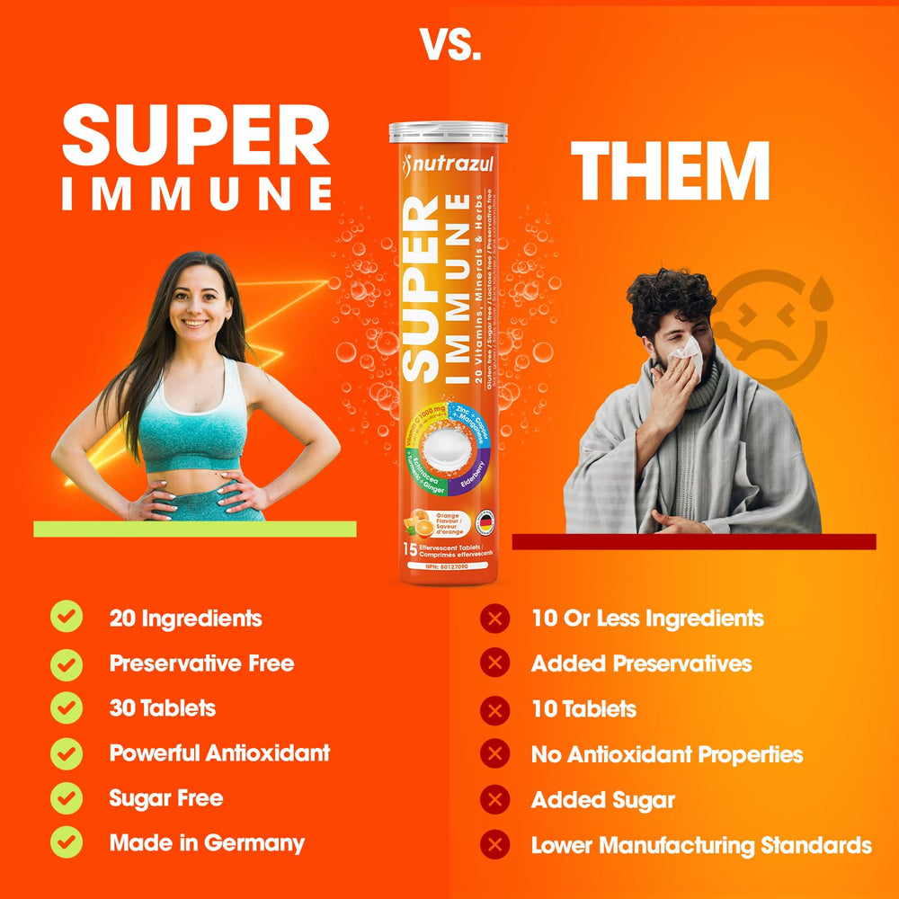 Nutrazul orange tablet in water creating a refreshing daily drink.