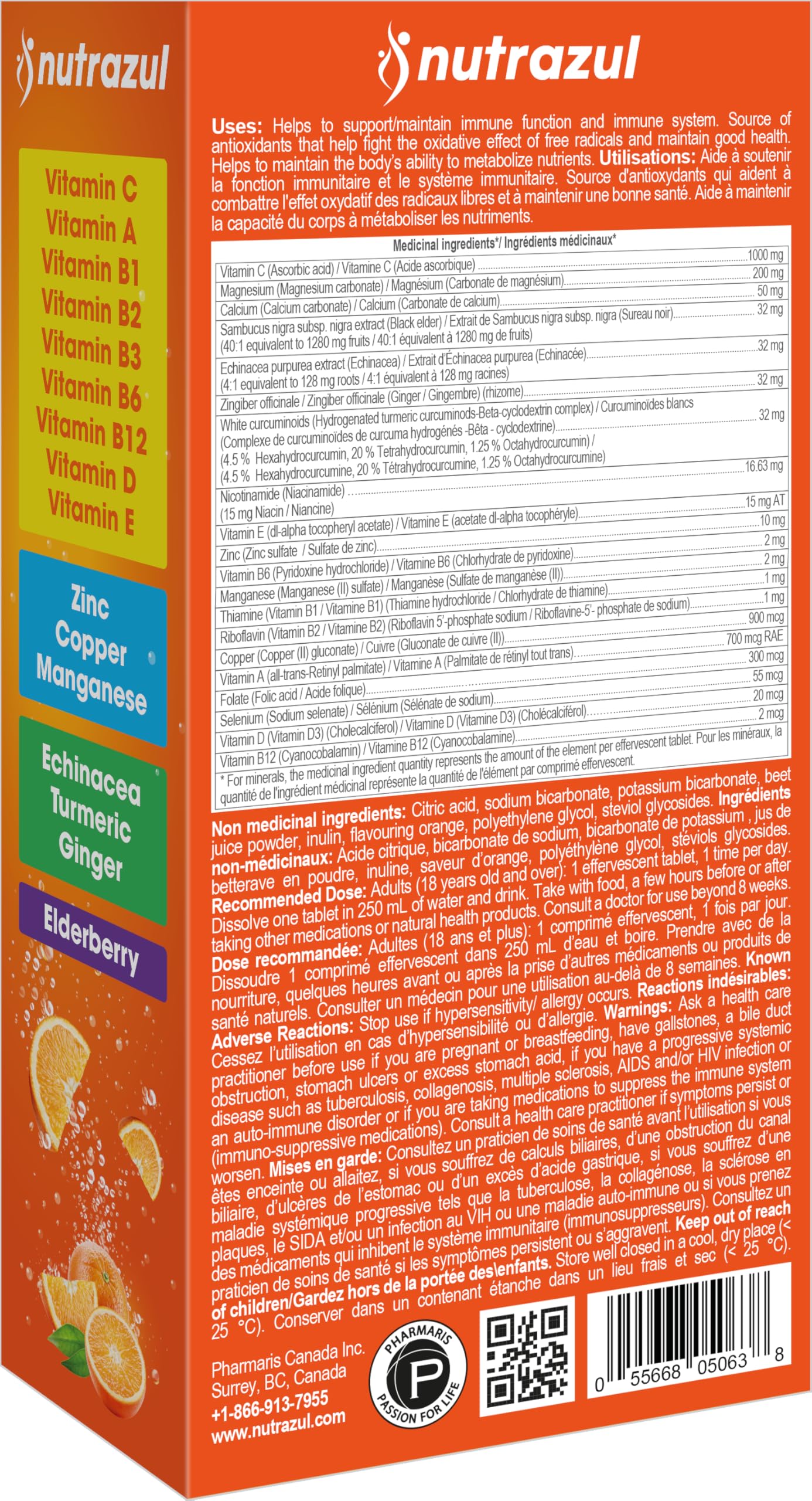 Nutrazul gluten-free and sugar-free label appeals to dietary preferences.