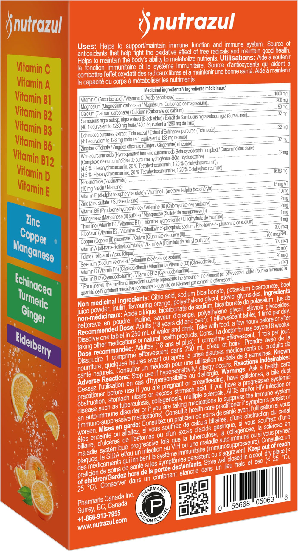 Nutrazul gluten-free and sugar-free label appeals to dietary preferences.