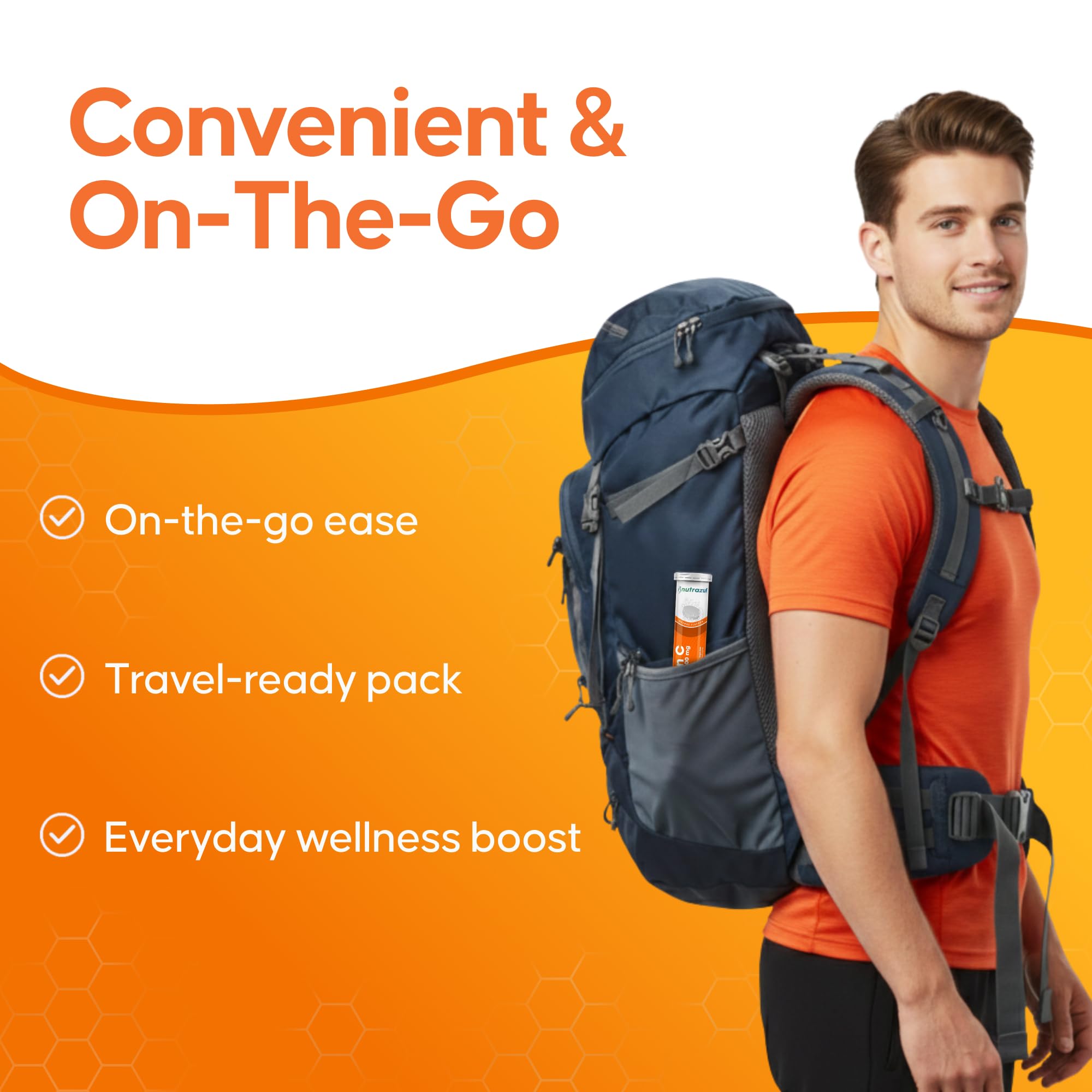 Nutrazul Vitamin C packaging highlights gluten-free formulation