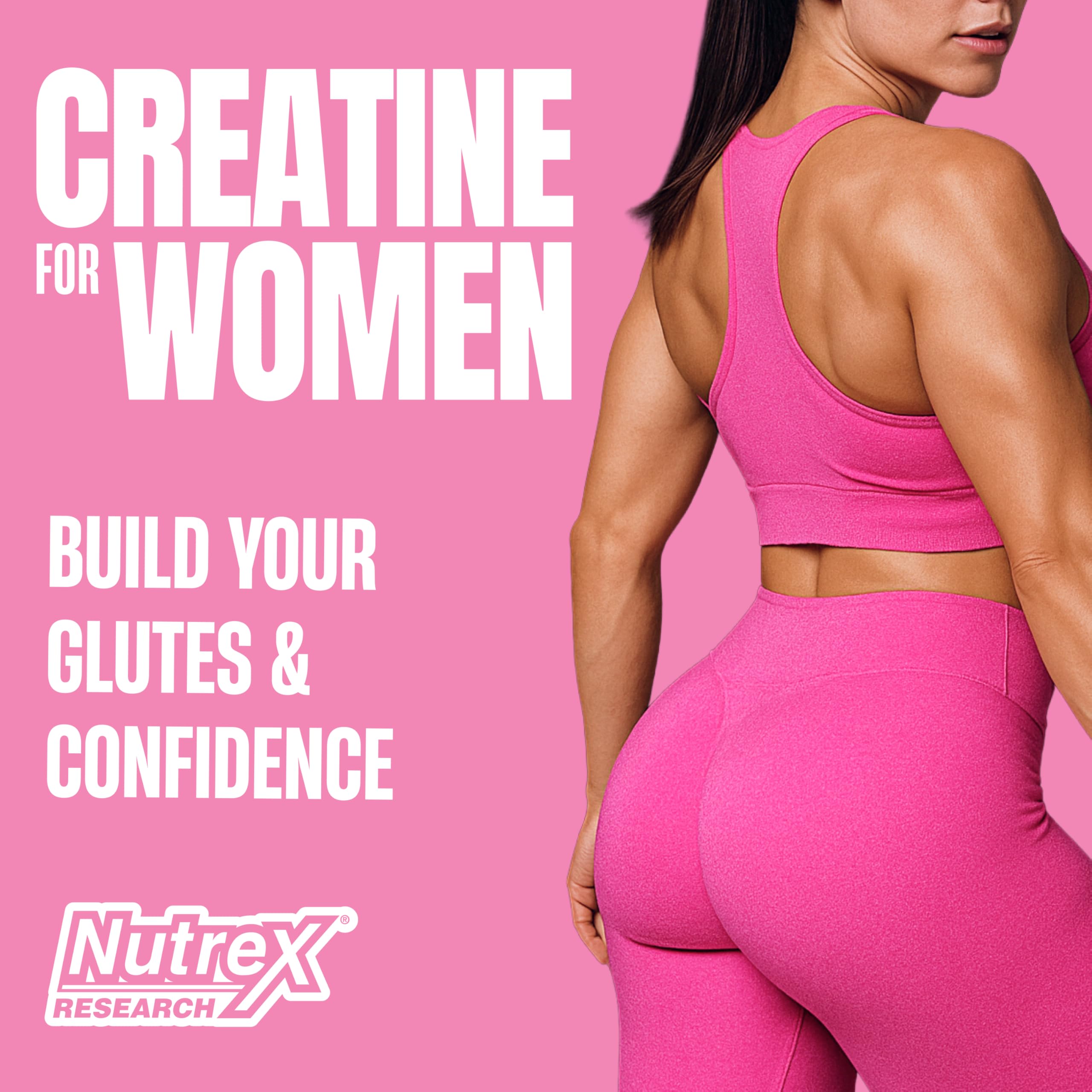 Nutrex Creatine Women Pink Lemonade for workouts and recovery.