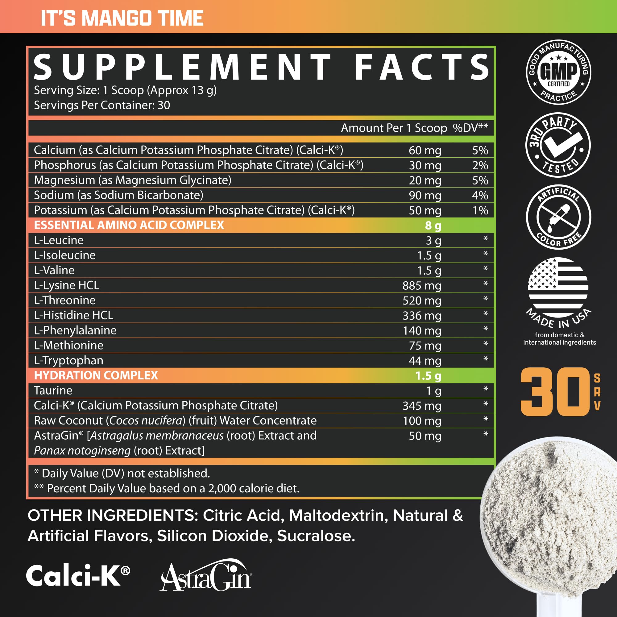 Nutrex EAA Hydration mango athlete in gym suggesting endurance support