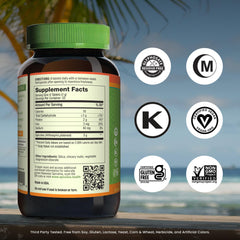 Nutrex Hawaii Spirulina label close-up showing Kona origin and purity.