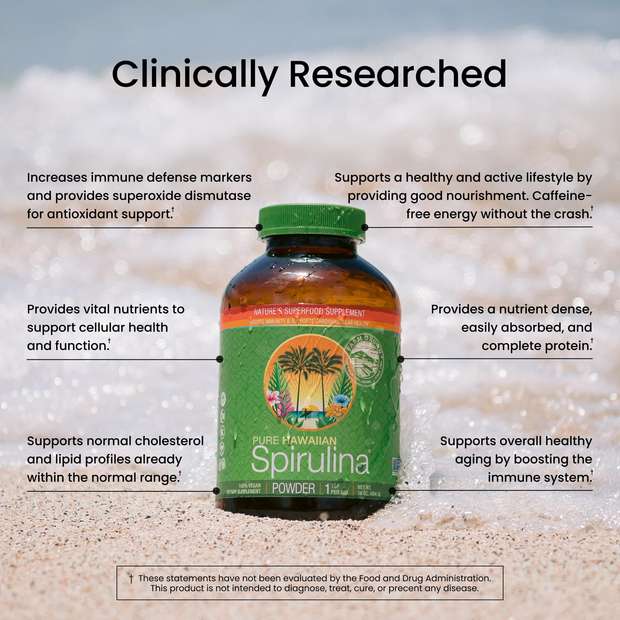 Kona farm scene illustrating sustainable Kona cultivation of Nutrex Hawaii spirulina