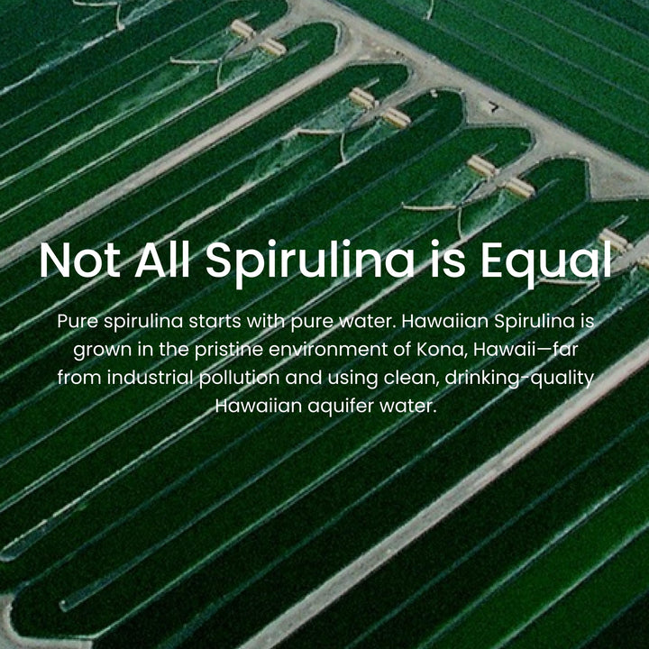 Nutrex Hawaii Pure Spirulina packaging display illustrating 400-count bottle value.