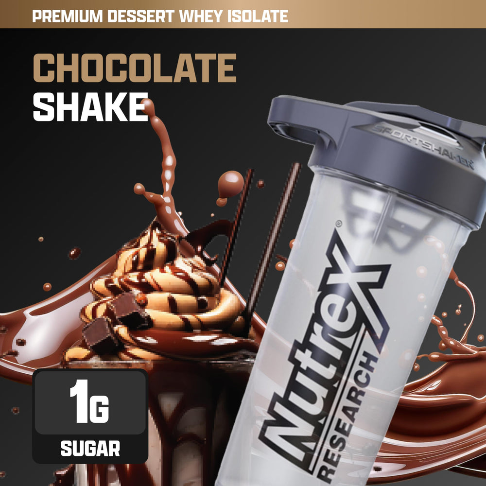 Nutrex IsoFit scoop-dispensing image highlighting easy portioning post-workout