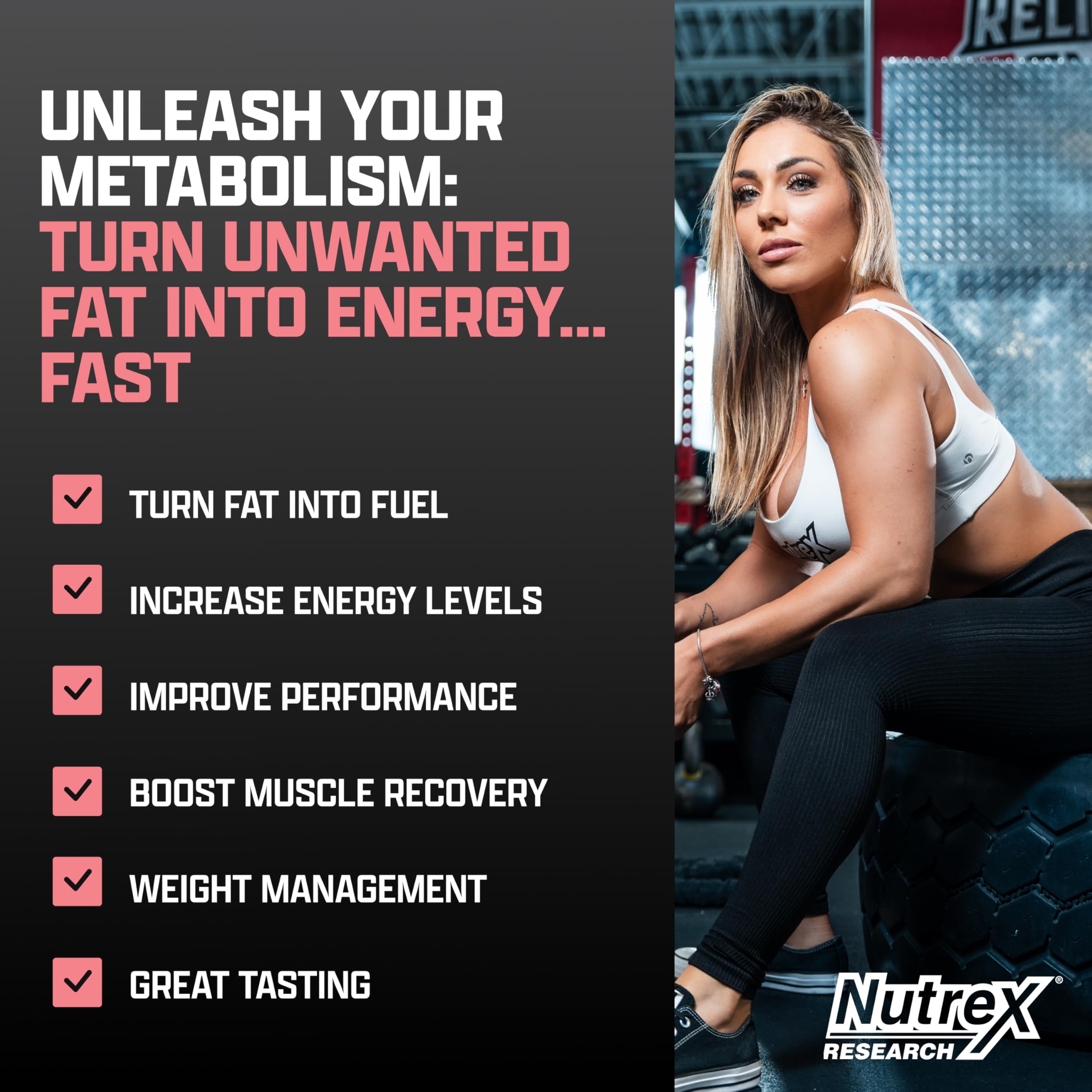 Nutrex Liquid Carnitine 3000 bottle label highlights purity and third-party testing