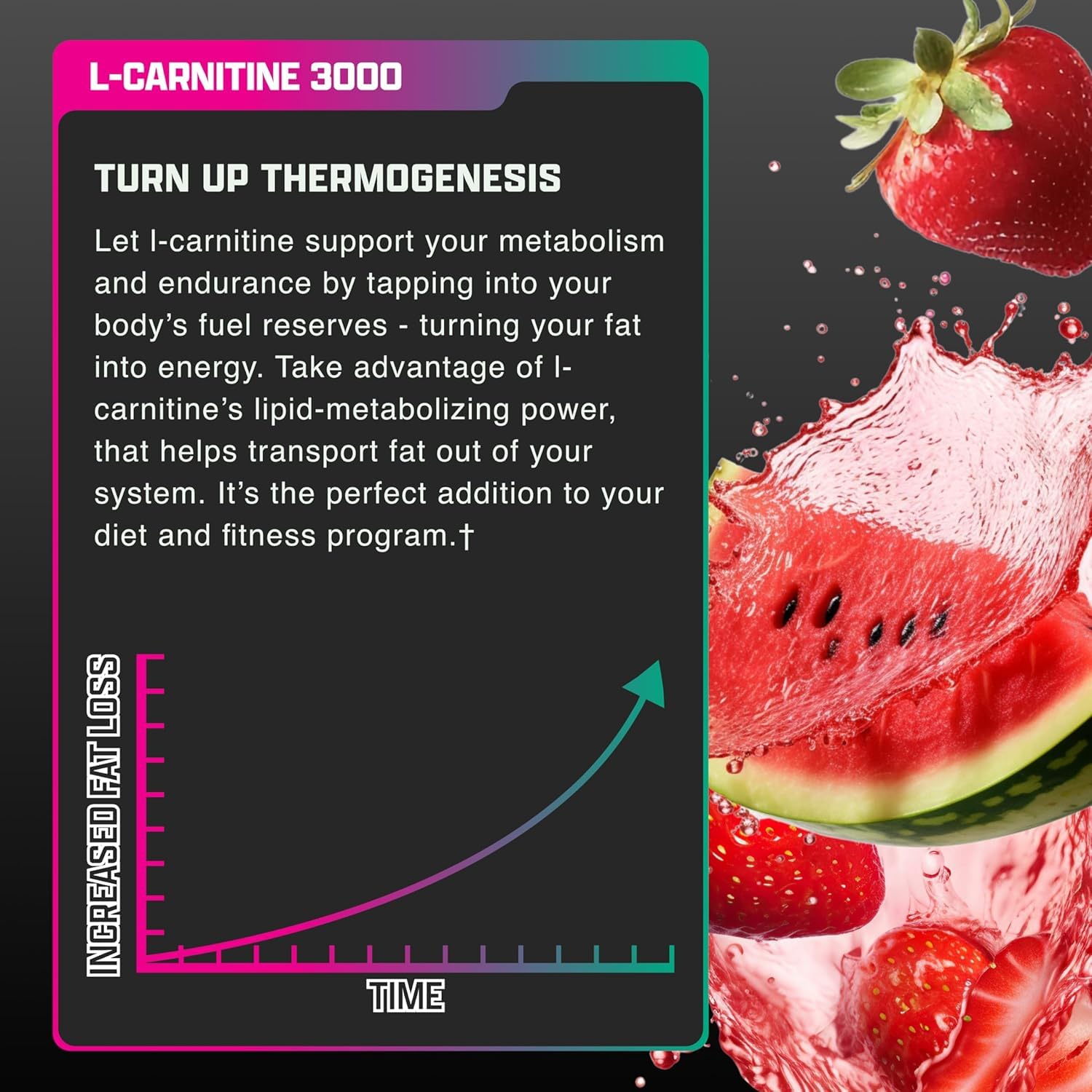 Nutrex Liquid Carnitine 3000 drink mix highlighting sugar-free formula