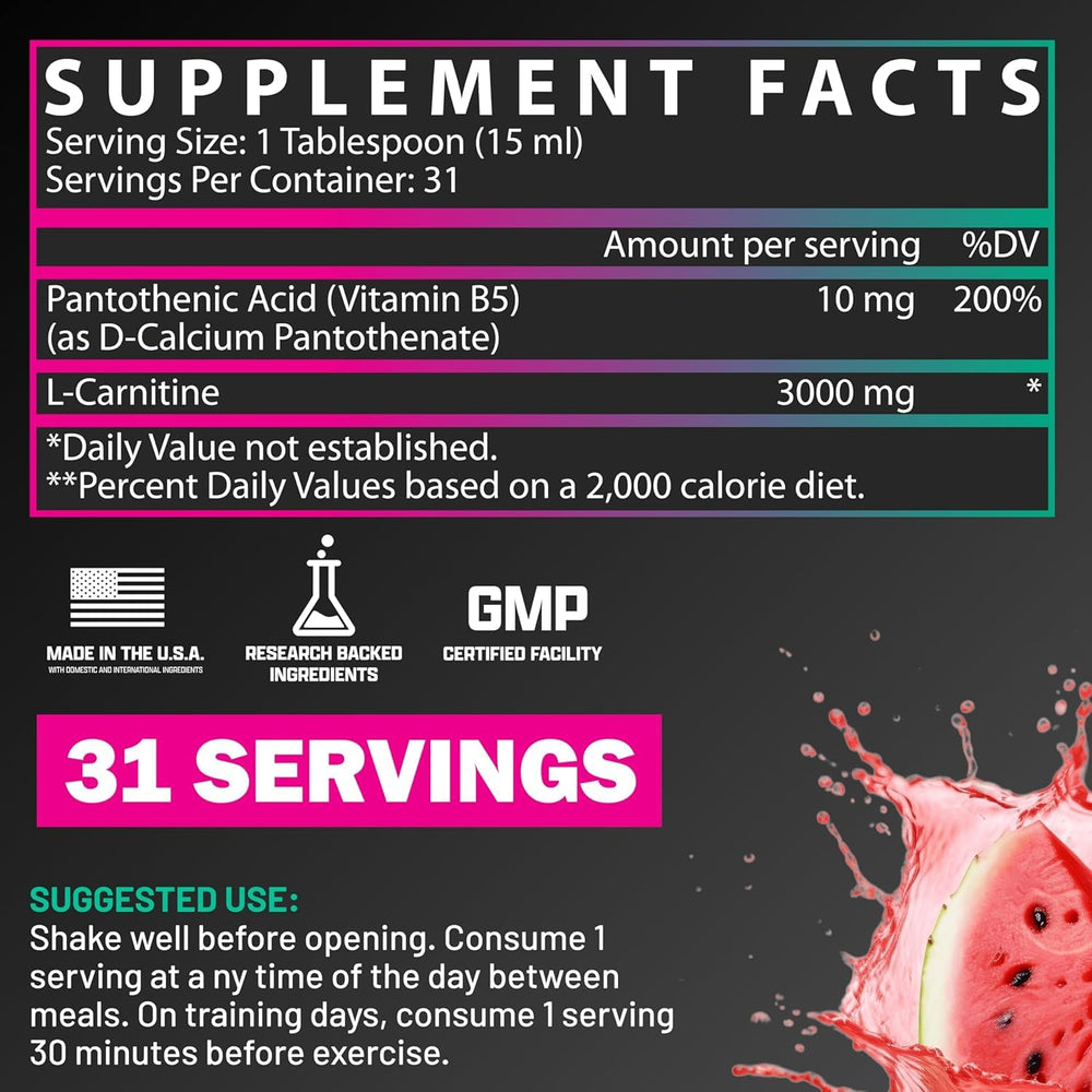Nutrex Liquid Carnitine 3000 glass mix ready to drink for workouts