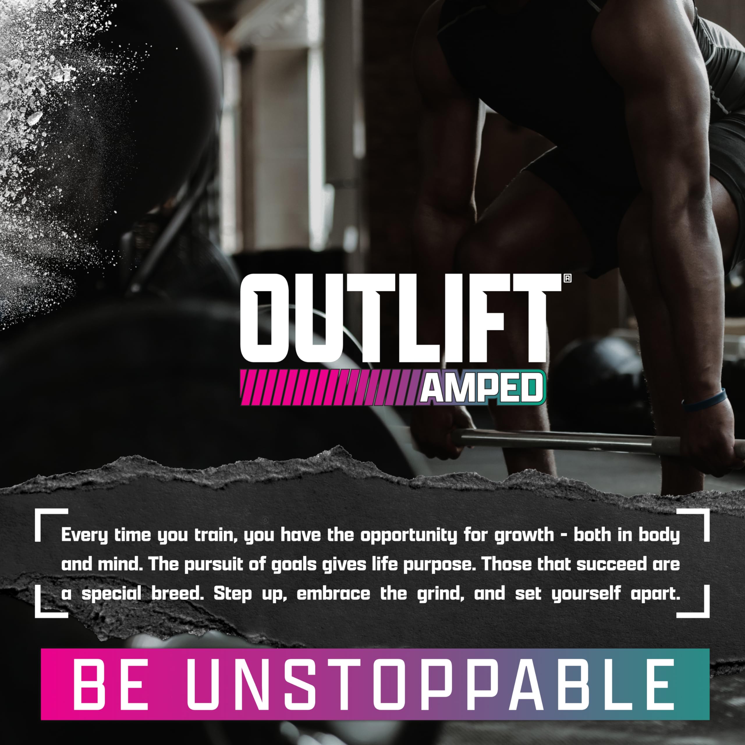 Nutrex OUTLIFT Amped ingredients chart shows electrolytes for hydration.