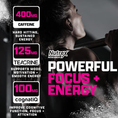 Nutrex OUTLIFT Amped serving glass ready for pre-workout mix.