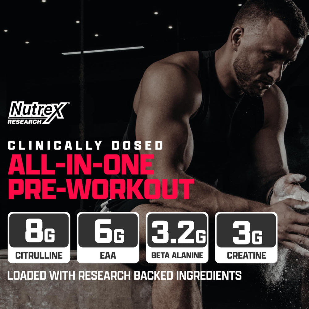 Nutrex Outlift ingredient list shows transparent dosing for trust.