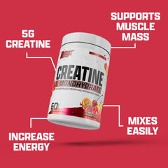 Nutrex Research Creatine Fruit Punch powder blends easily in water for a clean taste.
