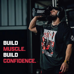 Nutrex Research Creatine Fruit Punch in a shaker promotes steady performance during training.