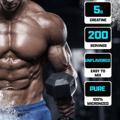 Nutrex Research Creatine Monohydrate scoop with 5g dose for consistent performance.