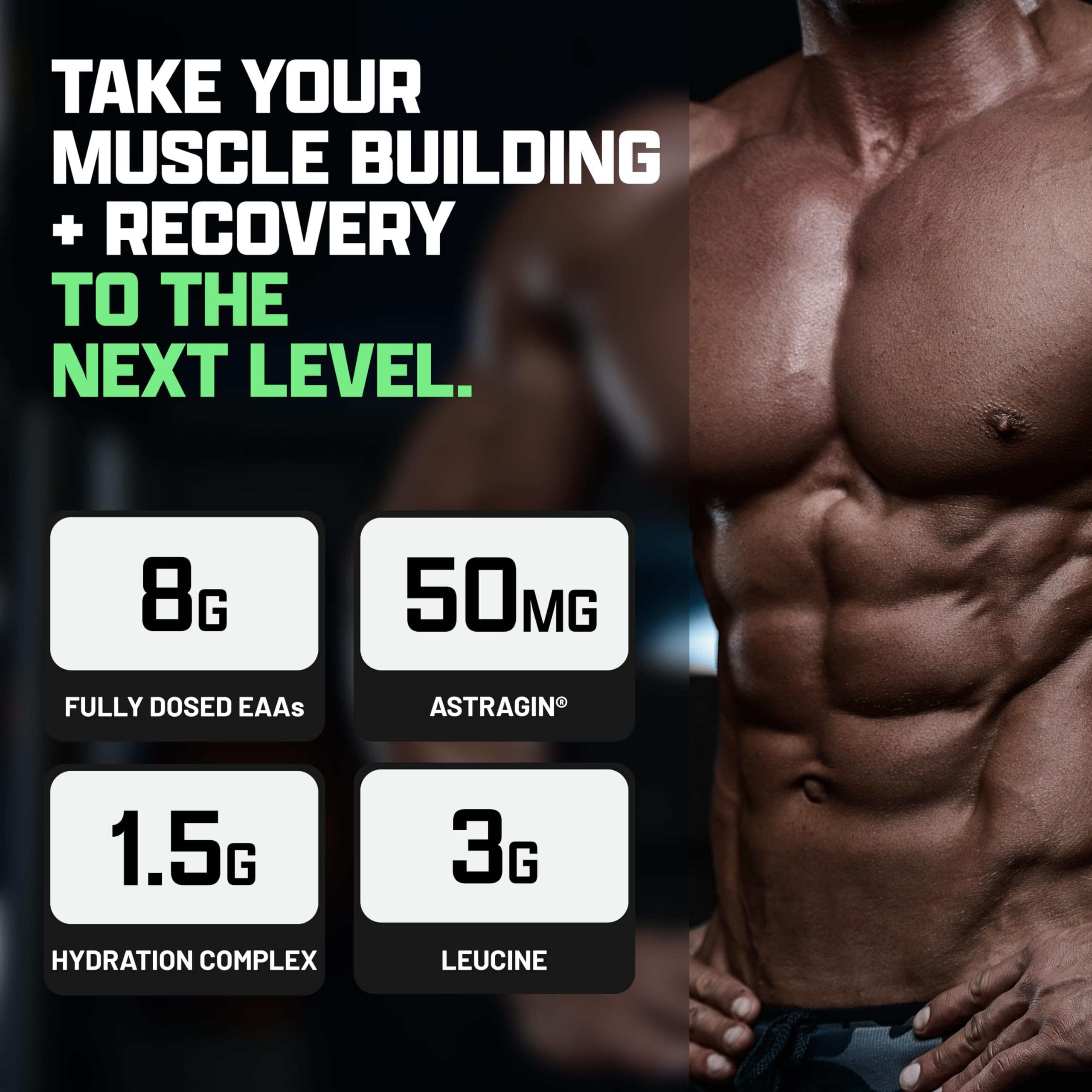 Nutrex EAA Hydration bottle pour during workouts.
