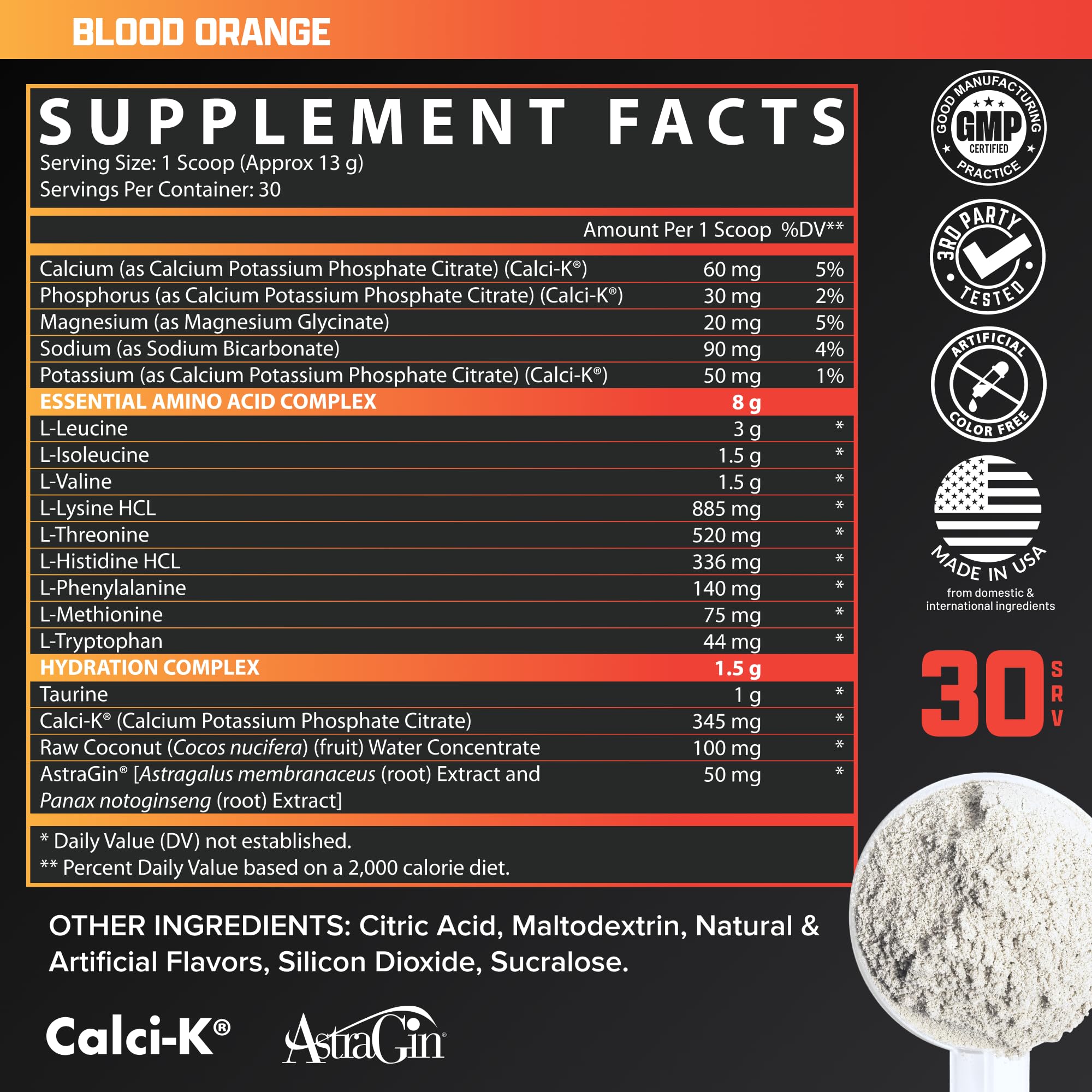 Nutrex Research EAA Hydration packaging-carton on shelf aids identification