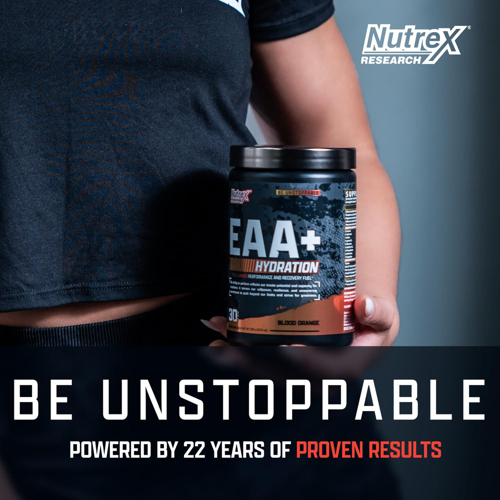 Nutrex Research EAA Hydration workout-in-action showcases hydration during exercise