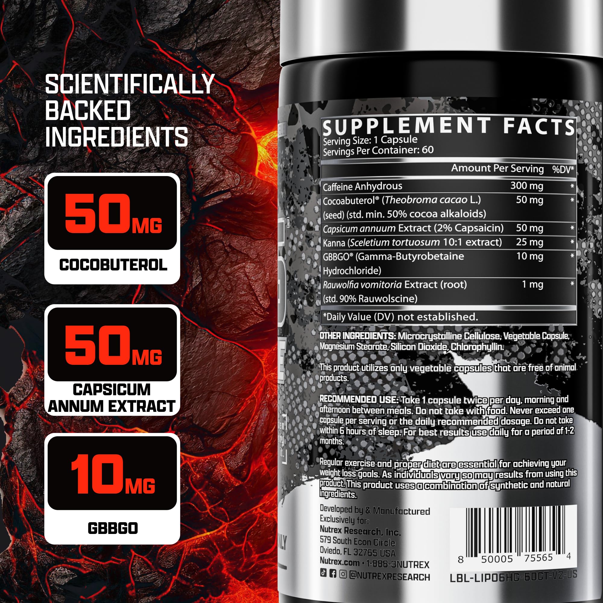 Nutrex Lipo-6 Hardcore daily-use scene placed on a gym bag