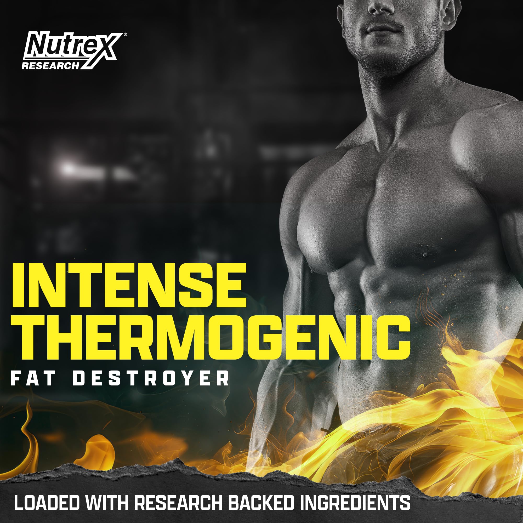 Nutrex Lipo6 Black bottle back panel with ingredients and directions