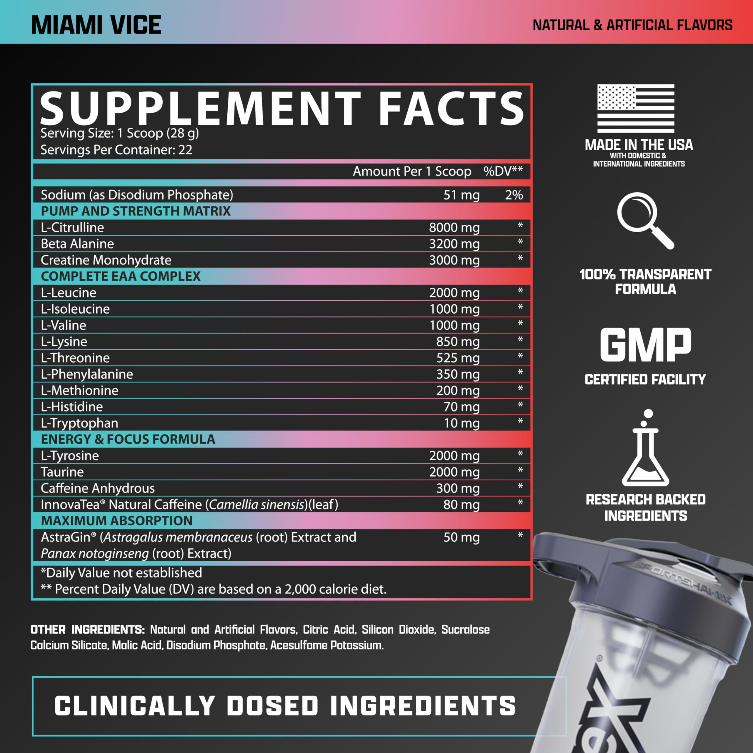 Nutrex Research Outlift Clinical scoop beside jar for precise serving.