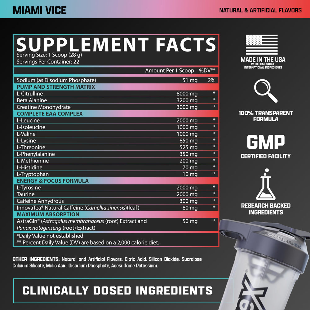 Nutrex Research Outlift Clinical scoop beside jar for precise serving.