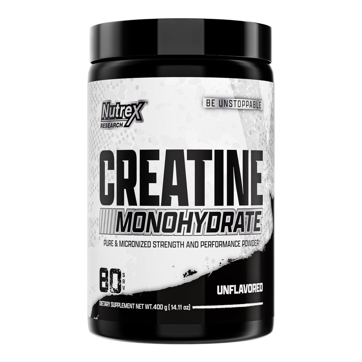 Nutrex Research Ultra Pure Creatine bottle, premium packaging for reliable training.