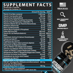 Nutrex Vitadapt capsules close-up highlighting complete multivitamin for athletes.