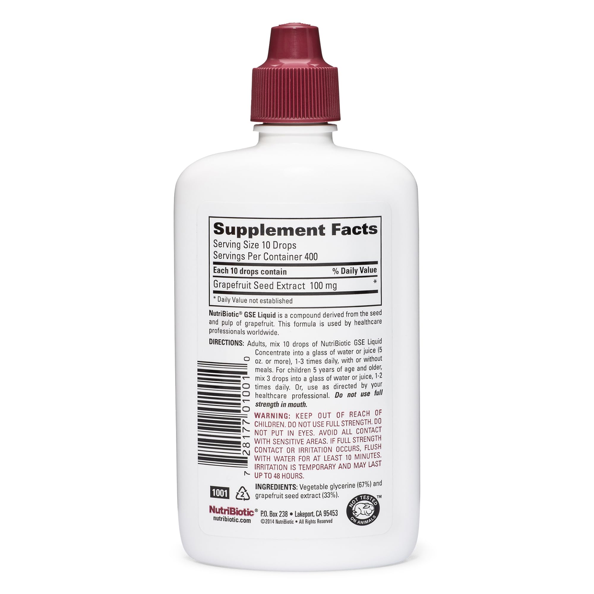 NutriBiotic GSE bottle pour demonstrates easy addition to beverages for flavor and support.