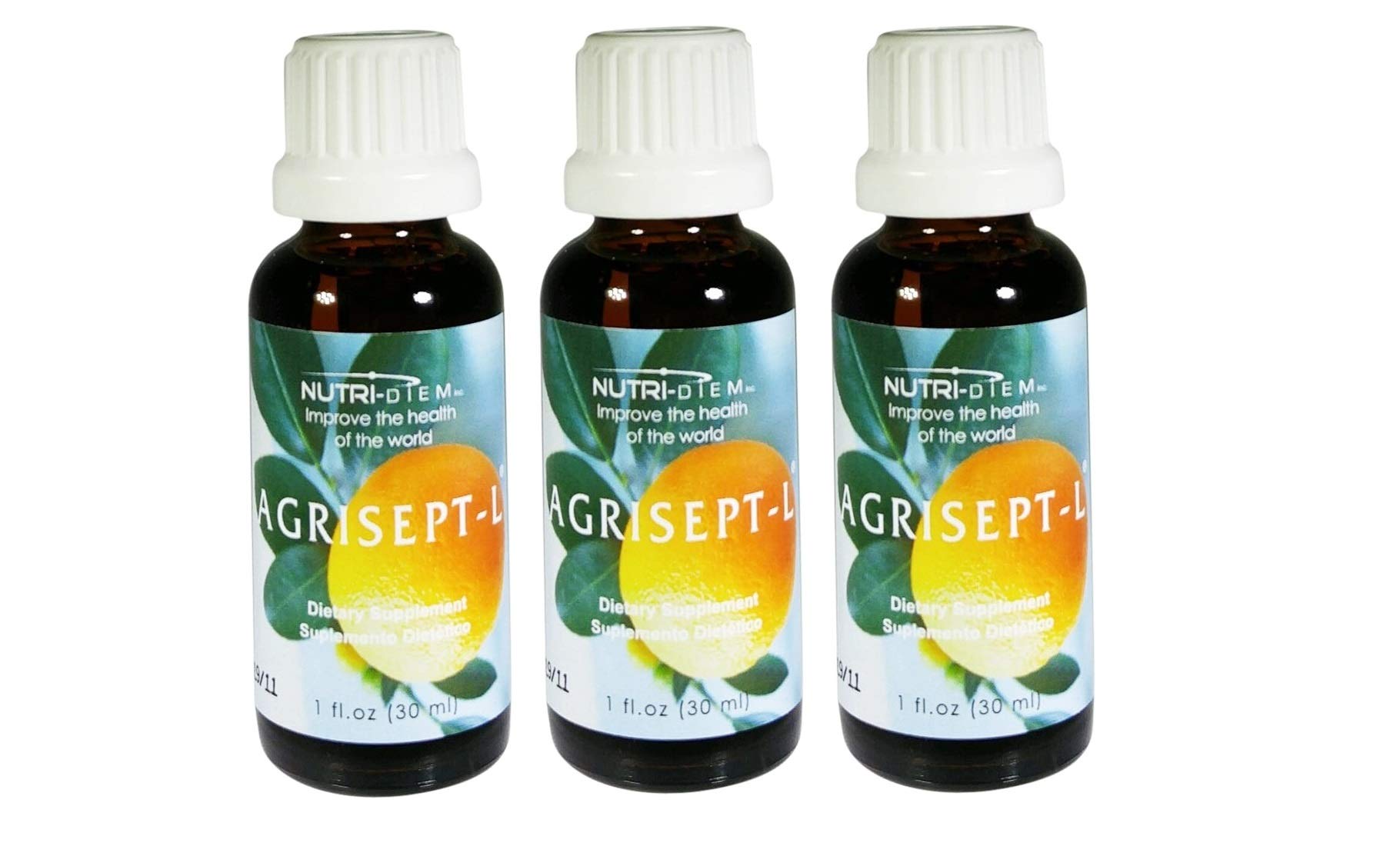 Nutri-Diem Agrisept L antioxidant bottle front view for daily use.