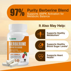 Nutri Potentia berberine with Ceylon cinnamon for balanced blood sugar
