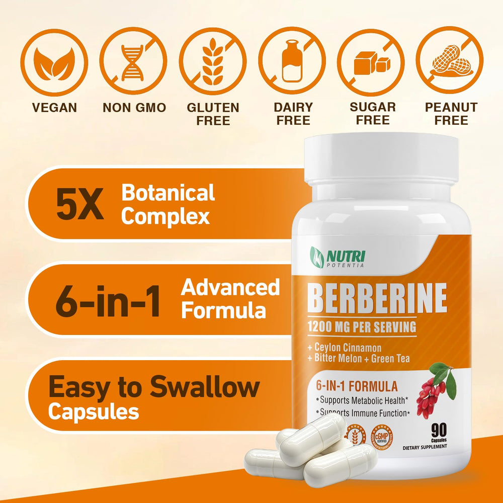 Nutri Potentia bitter melon complements berberine for digestive comfort