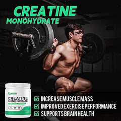 Nutri Potentia Creatine Monohydrate Powder poured into a glass for post workout use.