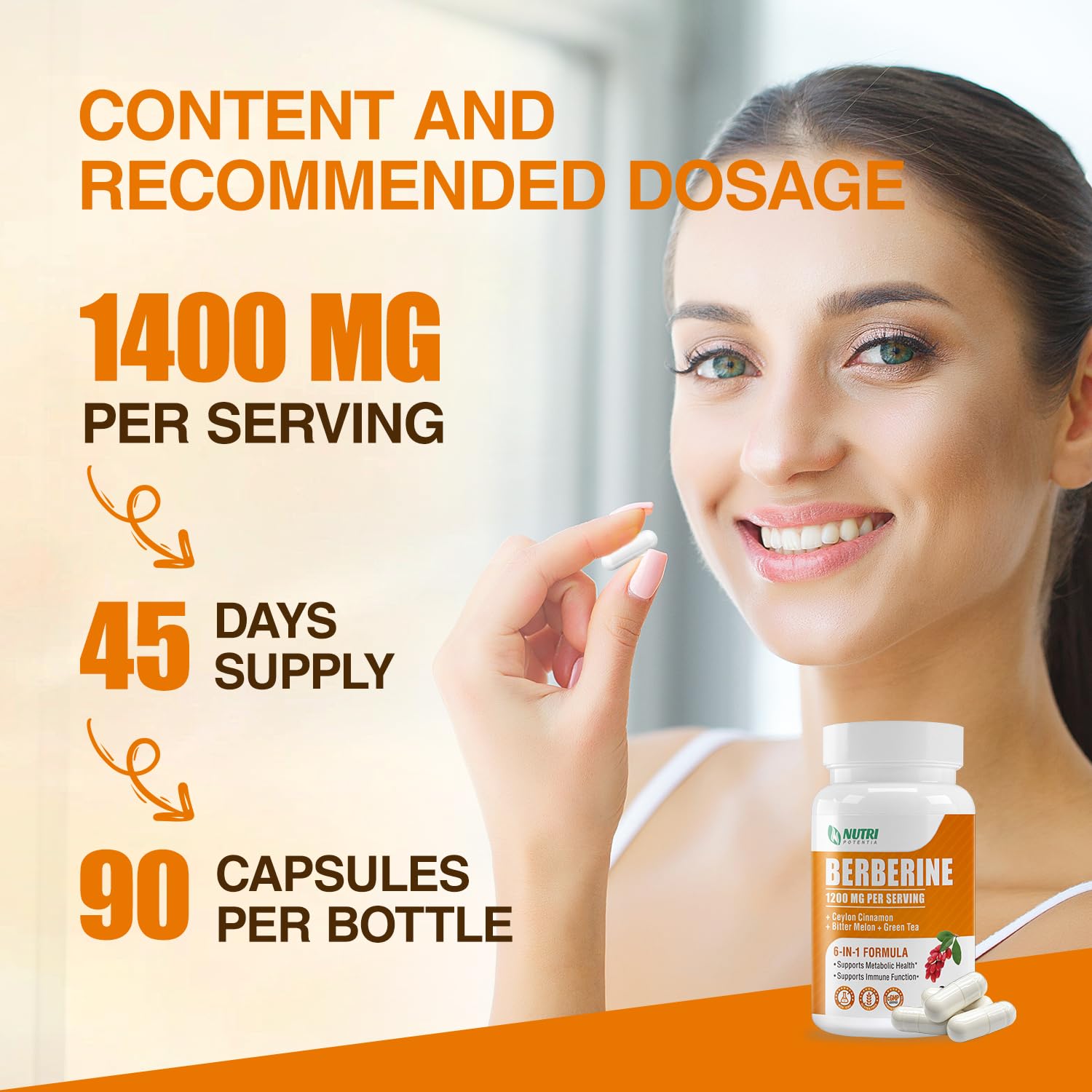 Nutri Potentia daily-use capsules in vegan gluten-free formula