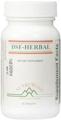 Nutri-West DSF Herbal bottle front view with compact 60-tablet supply for daily use