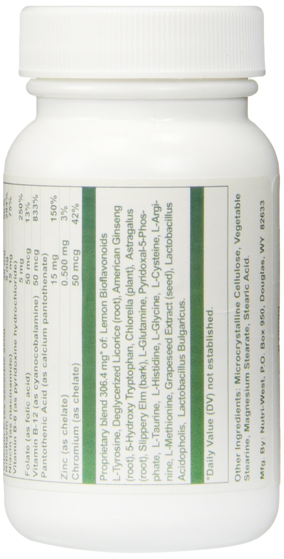 Nutri-West DSF Herbal tablets closeup highlighting the 60-tablet bottle for daily use