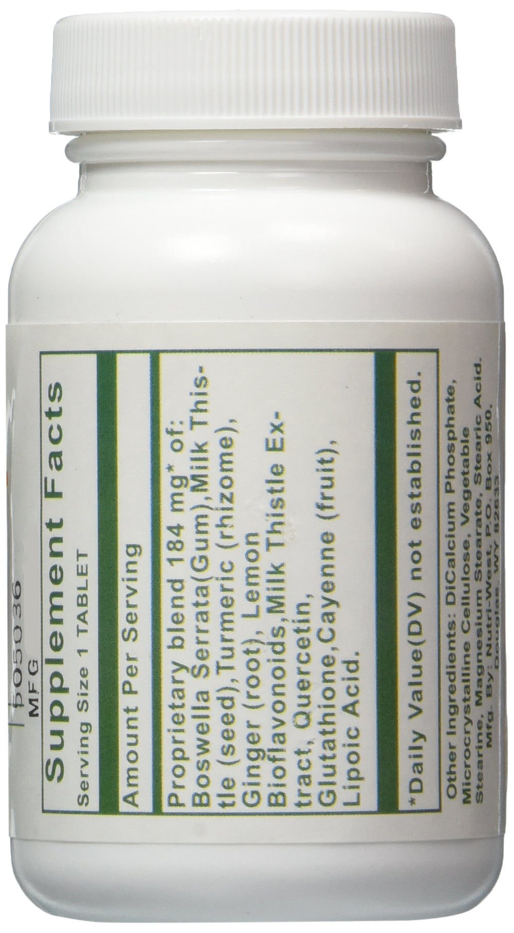 Nutri-West Total Inflam bottle with pour spout for easy daily use.