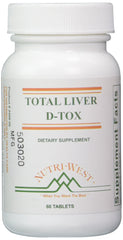 Nutri-West Total Liver D-Tox bottle front view for daily wellness support
