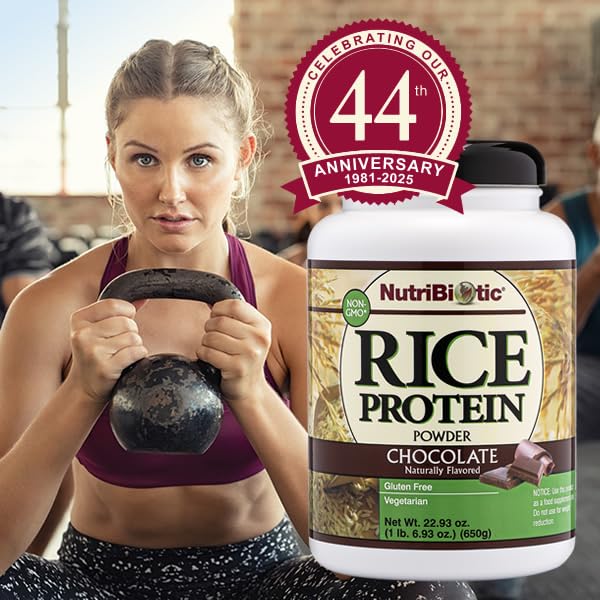 NutriBiotic Chocolate Rice Protein ingredients list highlights whole grain rice