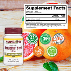 NutriBiotic grapefruit seed extract tablets are easy to swallow for daily use.