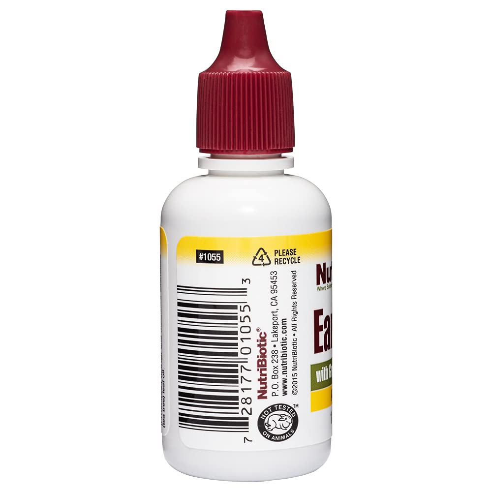 NutriBiotic Ear Drops dropper dispensing for easy administration